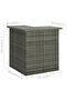 Corner Bar Table Grey 100x50x105 cm Poly Rattan - 3