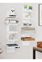 5-Tier Wall Shelf, Vertical Floating Pillar Shelf, Space Saving Multi Functional Storage Organizer - 6