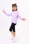 Lila Girls' Relax Fit Crew Neck Lightweight Drop Shoulder Printed Sweatshirt - 2 Thread - 2