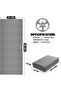 Foldable Travel Yoga Mat EM-9370 6mm PVC Non-Slip Lightweight for Yoga & Pilates - 4