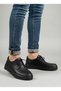 Jy-T12X Arts Lace-Up Leather Men's Casual Sports Classic Shoes Cst - Black - 3
