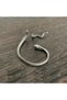 Ear Cuff Zircon Snake Design Nail Model S+ Quality 316L Stainless Tarnish-Free Steel Earring Single Piece - 3