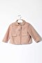 Girls Button-Front Long-Sleeve Jacket