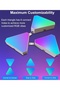 أضواء مثلثة LED، لوحات إضاءة مثلثة RGB، إضاءة محيطية للألعاب، تحكم بالتطبيق ومزامنة الموسيقى (عبوة من 6 قطع) - 4