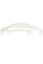 Gazebo Top Cover 310 g/m² 4x3 m Cream White