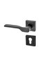Door Handle Max Turquoise Matte Black Square Rosette Yale Left