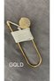Metal Curtain Holder with Stone for Cornice, Renso Curtain Accessory, 1 Piece (Easy Installation Without Drilling the Wall)