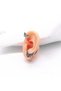 Ear Cuff Zircon Heart Wing Design Nail Model S+ Quality 316L Stainless Tarnish-Free Steel Earring Single Piece - 5