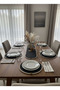 Natural Bamboo Wicker Placemat and Runner Set Table Decoration, Dining Table Serving Set, Stylish Presentation Set - 2