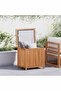 Garden Storage Box 60x50x58 cm Solid Teak Wood
