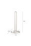 Tekno Tel Mg-302 Kitchen Countertop Paper Towel Holder Satin Metal with Storage - 2
