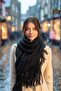 Women's Angora Shawl Scarf - 3