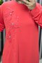 Women's Clothing Plus Size Modal Floral Applique Tunic - 6