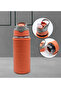 H2O Glass Flask with Leather Cover and Straw 500 ml - 2