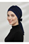 Nova Bandana Navy Blue Ready-To-Wear Turban Hijab Bonnet Suitable for Medical Use - 7