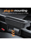 New Generation Extendable Adjustable Seat Gap Pocket Organizer Gap Filler Organizer Black - 3