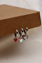 3-PIECE SILVER VIP EARRING WITH TOURMALINE STONES