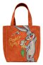 Women's Vegan Orange Large Tote Bag - Warner Bros. Red Hot Bunny Design - 4