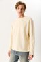 Men's Benedict Stitch Detailed Sweatshirt 100% Cotton - Bone - 8