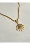 Steel doric eye necklace ema necklace (chagla chic necklace) - 2
