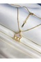 Rain Drop Cloud Steel Gold Necklace Non-Tarnish Zircon Stone Gift Trend - 4