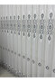 Ottoman Motif 1453 Silver-Detail 1/2.5 Pleated Tulle Sheer Curtain APM