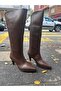 Hope Zippered Heeled (7 cm) Women's Boots Brown