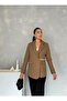 Lined Short Cashmere Leya Jacket with Side Belt Detail - 3