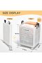 Collapsible Laundry Basket with Wheels & Handle — Foldable 40L Clothes Hamper - 3