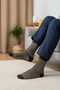 7-Piece Cotton Men's Socks Set - Mixed Color Hoop Socks - 6