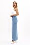 Light Blue Long Pencil Skirt - 2