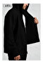Black Unisex Clothing Hooded Zippered Printed Top & Bottom Set Large Size - 3