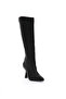 Black Heeled Leather Boots 50314213-Vr046 - 5