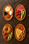 Soka Wooden 4-Piece Breakfast Set, Breakfast Utensils, Serving Tray (1St Grade Quality Beech Wood)