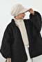 Winter Plain Cashmere Visor Hat and Scarf Set, Bat-2Dk, Cream - 3