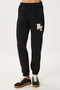 İşlemeli Şardonlu Jogger Eşofman Altı LZV0039 SİYAH - 3