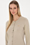 Women's Light Khaki Basic Knitwear Cardigan 50307719-Vr183 - 2