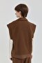 سترة مودال بتفاصيل جروغرين بلون بني فاتح - 4