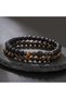 Tiger's Eye and Onyx Natural Stone Men's Bracelet |   Real Natural Stone Handmade Minimal Stylish Daily Bracelet