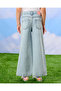 Girls Blue 5 Pocket Wide Leg Jeans - 3
