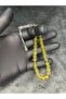 Yellow Glass Beads Natural Stone Misinali Prayer Beads