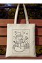 Painting Bag Snowman New Year Cloth Bag Paintable Kindergarten Children Activity Painting - 4