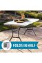 1.8M (6ft) Foldable Lightweight Portable Table - White - 6