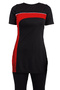 Jarse Short-Sleeved Semi-Closed Swimsuit 7007 Black - 3