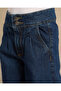 Girls Navy Wide Leg Jeans - 4