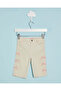 Infant Girls Cream Wide Leg Jeans With Bow Embroidery