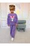 Character Patterned Knitwear Fabric Girls' Top and Bottom Set - 2