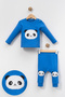 Panda Embroidered 2-Piece Baby Tracksuit Set |   Combed Cotton Fabric, Soft and Comfortable Design (6-9-12-18 Months) - 2