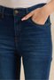 Girls Senior Blue Flared Leg Jeans - 4