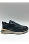 Genuine Leather Lace-Up Black Color Men's Shoes